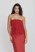 VISIONS LACE STRAPLESS MAXI DRESS | CRIMSON - THIRD FORM