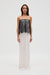VISIONS LACE STRAPLESS MAXI DRESS | IVORY & BLACK - THIRD FORM