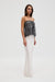VISIONS LACE STRAPLESS MAXI DRESS | IVORY & BLACK - THIRD FORM
