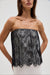 VISIONS LACE STRAPLESS MAXI DRESS | IVORY & BLACK - THIRD FORM