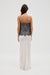 VISIONS LACE STRAPLESS MAXI DRESS | IVORY & BLACK - THIRD FORM