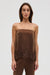 VISIONS LACE STRAPLESS TOP | CHOCOLATE - THIRD FORM