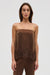 THIRD FORM VISIONS LACE STRAPLESS TOP | CHOCOLATE