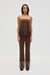 THIRD FORM VISIONS LACE STRAPLESS TOP | CHOCOLATE