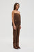 THIRD FORM VISIONS LACE STRAPLESS TOP | CHOCOLATE