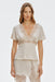 THIRD FORM Visions Lace Tie Back Top | Buttercream