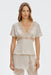 THIRD FORM Visions Lace Tie Back Top | Buttercream