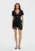 THIRD FORM Visions Lace Tie Back Top | Ebony