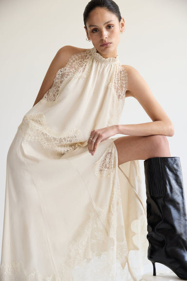 VISIONS LACE TOP | BUTTERCREAM - THIRD FORM