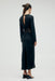 VISIONS LACE TRIM LS MAXI DRESS | EBONY - THIRD FORM