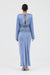 THIRD FORM VISIONS LACE TRIM LS MAXI DRESS | SAPPHIRE