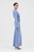 THIRD FORM VISIONS LACE TRIM LS MAXI DRESS | SAPPHIRE
