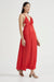 THIRD FORM VOYAGE TRIANGLE MAXI DRESS | CRIMSON