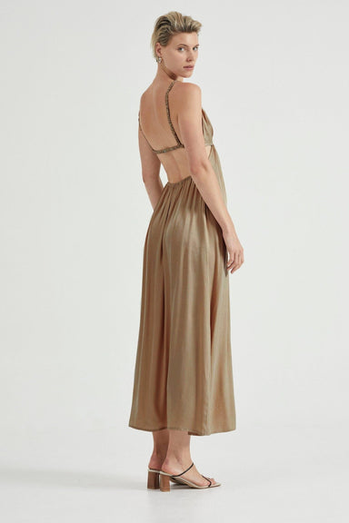 THIRD FORM VOYAGE TRIANGLE MAXI DRESS | SAND