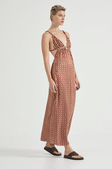 THIRD FORM VOYAGE TRIANGLE MAXI DRESS | TILE