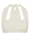 THIRD FORM WAFFLE HALTER CROP TOP | CREAM
