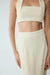 THIRD FORM WAFFLE HALTER CROP TOP | CREAM