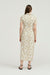 THIRD FORM WAFFLE MIDI SHIRT DRESS | BEIGE FLORAL