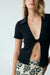 THIRD FORM WAFFLE TWIST SHIRT | BLACK