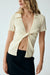 THIRD FORM WAFFLE TWIST SHIRT | CREAM