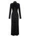 WAYWARD WRAP NECK MAXI DRESS | BLACK - THIRD FORM