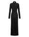 WAYWARD WRAP NECK MAXI DRESS | BLACK - THIRD FORM