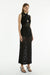 WAYWARD WRAP NECK TANK DRESS | BLACK - THIRD FORM