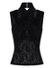 THIRD FORM WAYWARD WRAP NECK TANK TOP | BLACK