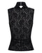 THIRD FORM WAYWARD WRAP NECK TANK TOP | BLACK
