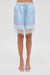 THIRD FORM WHISPER LACE TRIM SHORT | ICE BLUE