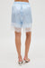 THIRD FORM WHISPER LACE TRIM SHORT | ICE BLUE