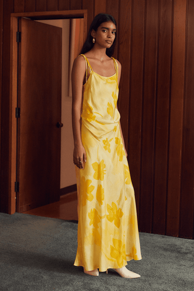 THIRD FORM WILD FLOWER WRAP MAXI SLIP | FLORAL