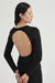 WIND THROUGH BACK OUT MAXI | BLACK - THIRD FORM