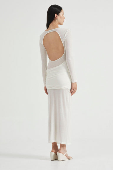 THIRD FORM WIND THROUGH BACK OUT MAXI | OFF WHITE