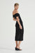 WIND THROUGH OFF SHOULDER DRESS | BLACK - THIRD FORM