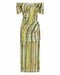 WIND THROUGH OFF SHOULDER DRESS | BRUSH STROKE - THIRD FORM
