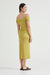 WIND THROUGH OFF SHOULDER DRESS | LIME - THIRD FORM
