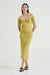 WIND THROUGH OFF SHOULDER DRESS | LIME - THIRD FORM