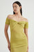 WIND THROUGH OFF SHOULDER DRESS | LIME - THIRD FORM