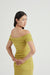 WIND THROUGH OFF SHOULDER DRESS | LIME - THIRD FORM