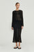 THIRD FORM WISTERIA SHEER BIAS SKIRT | BLACK