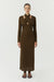 THIRD FORM WISTERIA WRAP NECK MAXI DRESS | CHOCOLATE