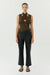 THIRD FORM WISTERIA WRAP NECK TANK TOP | CHOCOLATE
