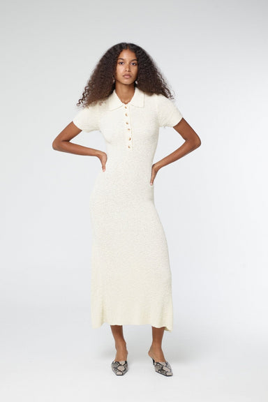 WISTFUL KNIT MIDI DRESS | PEARL - THIRD FORM