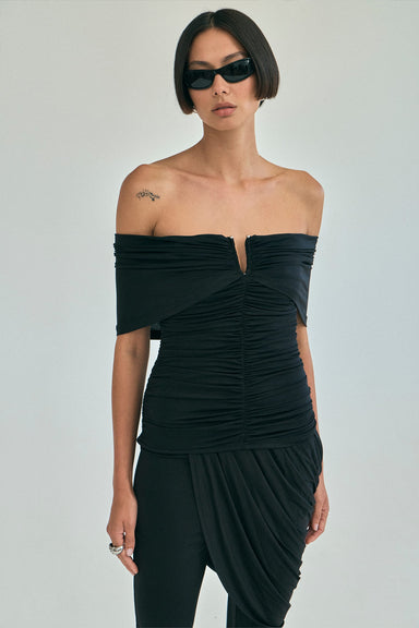 THIRD FORM WITHHELD OFF SHOULDER TOP | LOWLIGHT